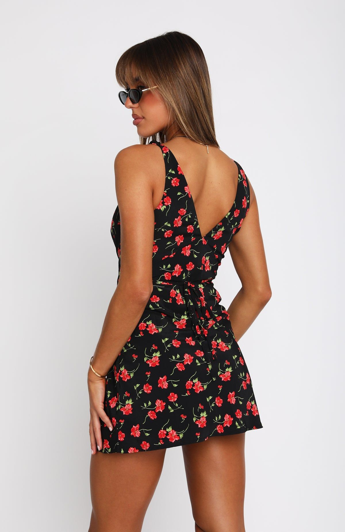 Say My Name Mini Dress Red Poppy sold by White Fox Boutique product image thumbnail 5