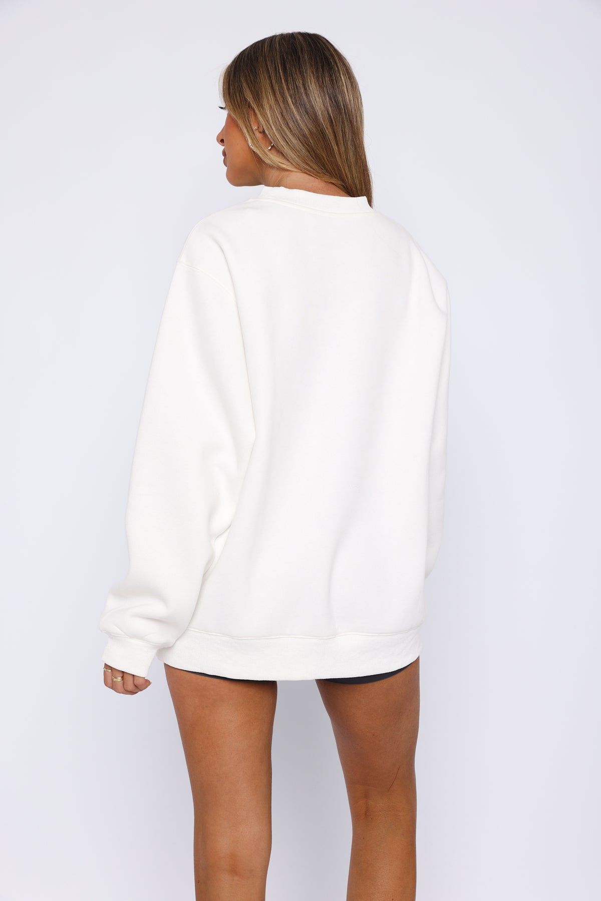 Wellness Club Oversized Sweater Off White sold by White Fox Boutique product image thumbnail 4