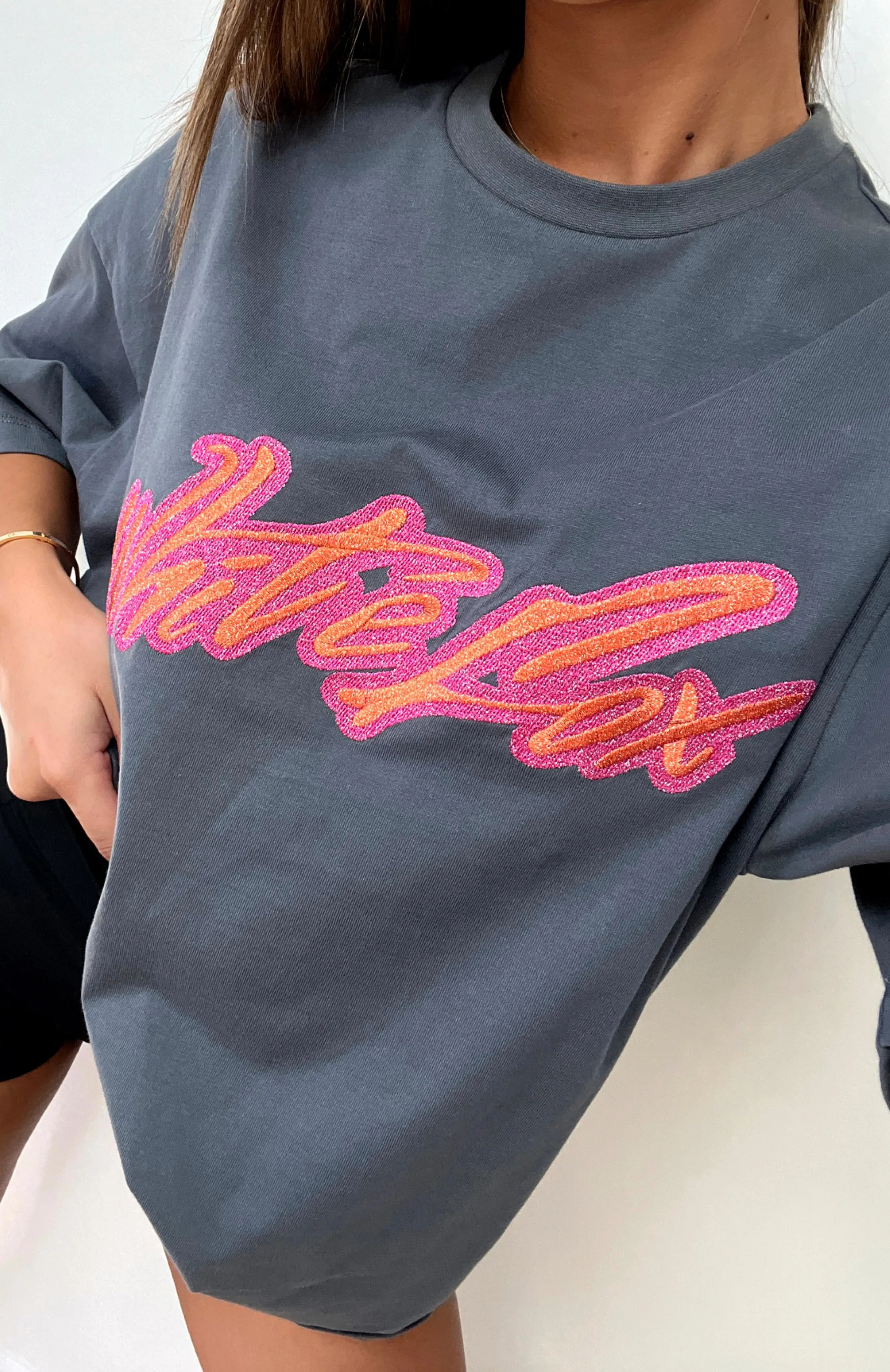 Catch You Out Oversized Tee Volcanic sold by White Fox Boutique