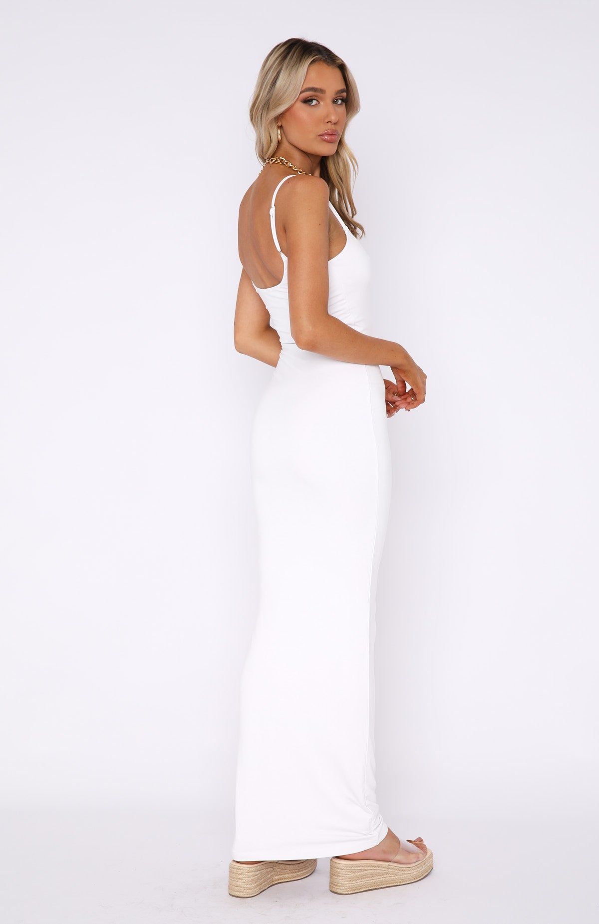 Most Popular Maxi Dress White sold by White Fox Boutique product image thumbnail 4