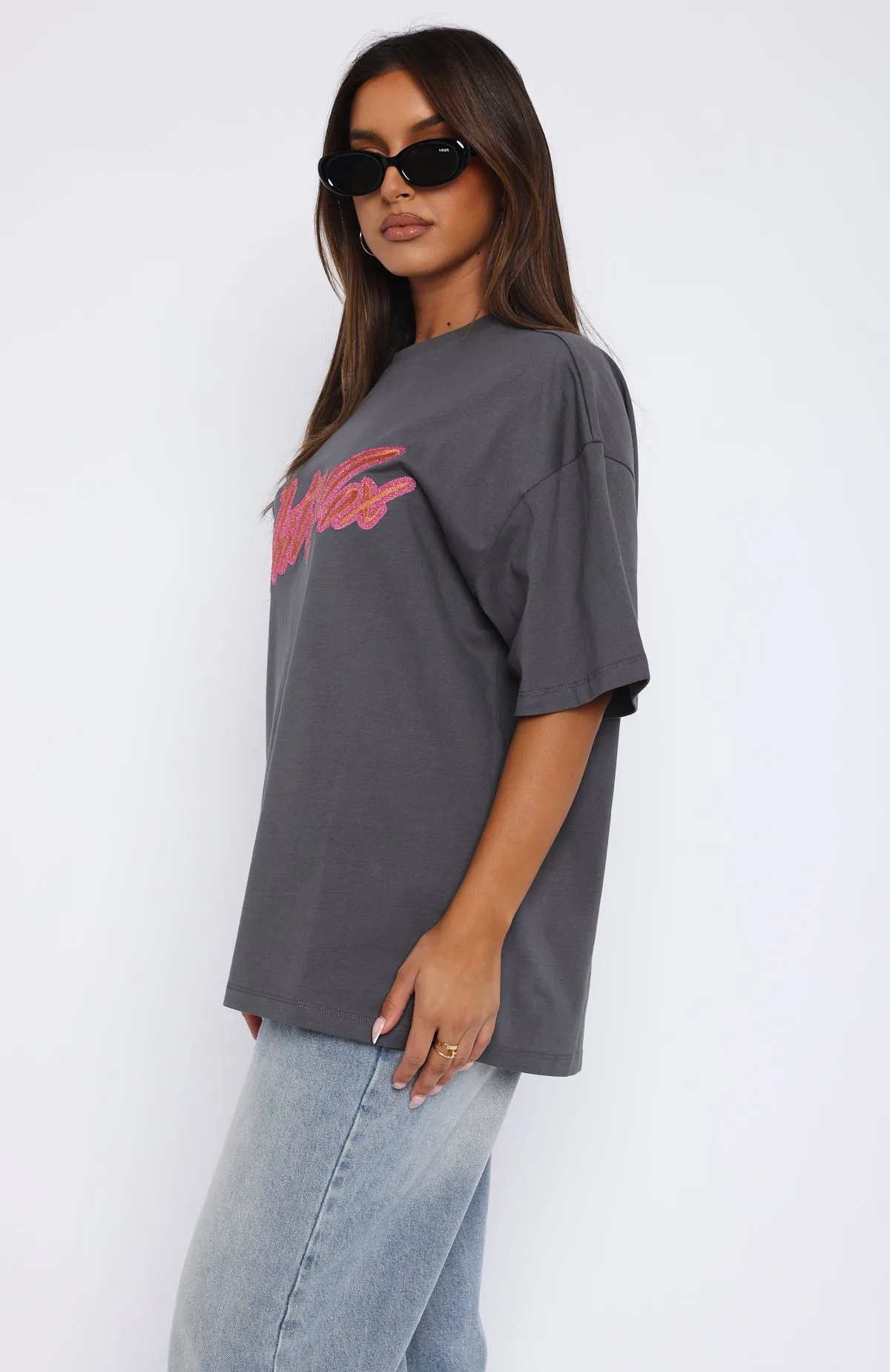 Catch You Out Oversized Tee Volcanic sold by White Fox Boutique product image thumbnail 3