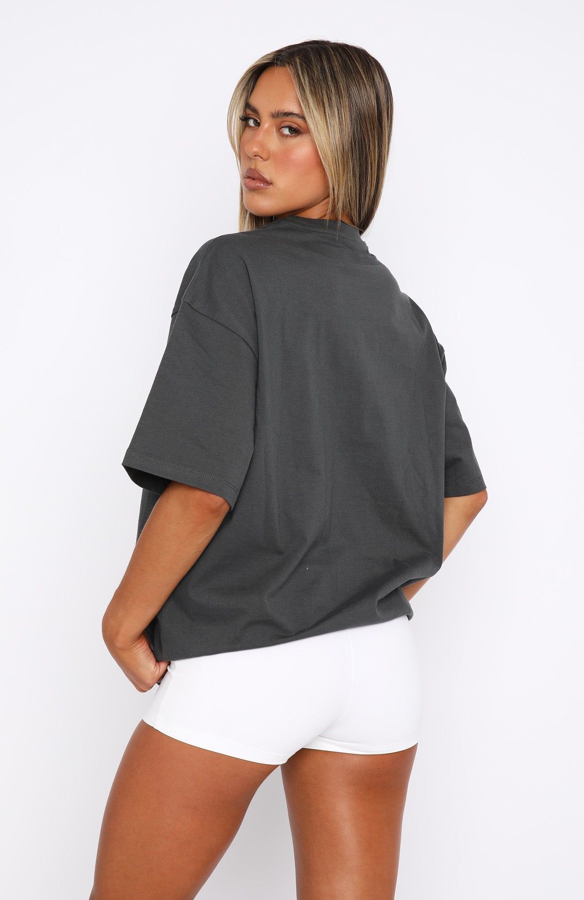 Lost Out Here Oversized Tee Charcoal sold by White Fox Boutique product image thumbnail 4