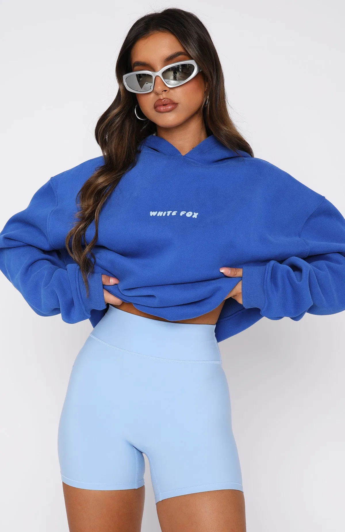 Leisure Series Oversized Hoodie Cobalt sold by White Fox Boutique product image thumbnail 2