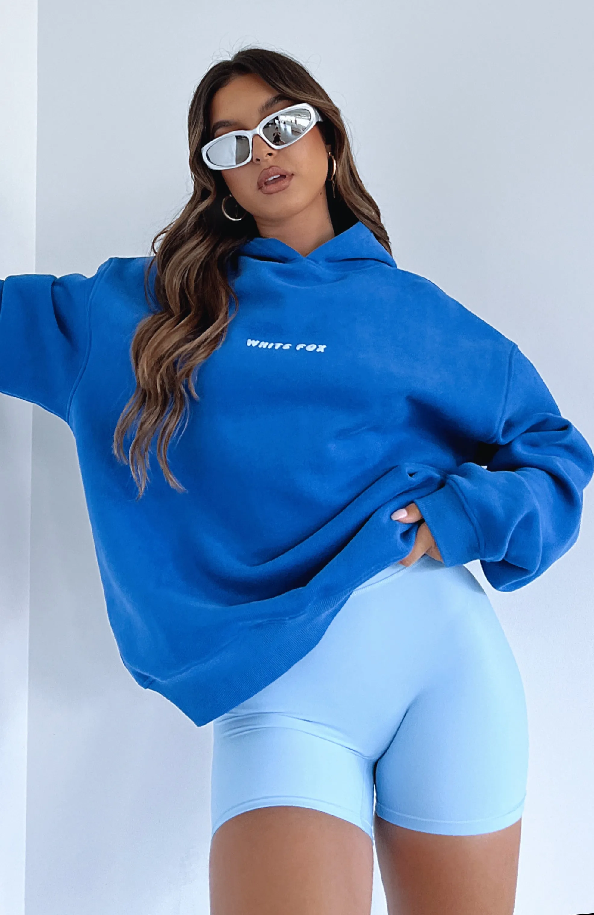 Leisure Series Oversized Hoodie Cobalt sold by White Fox Boutique product image thumbnail 5