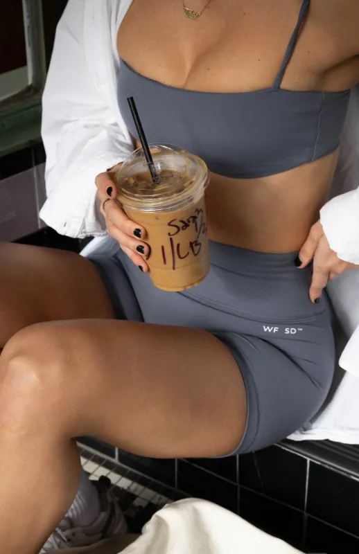 Brixton Sports Bra Smoke sold by White Fox Boutique