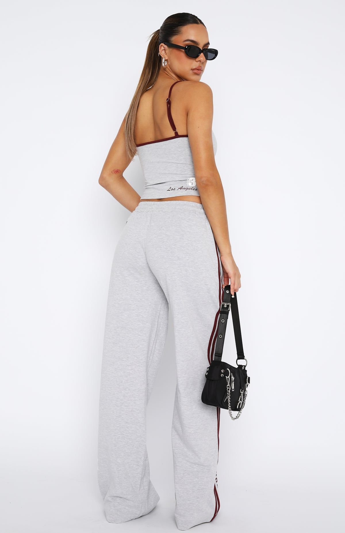 All Star Season Track Pants Grey Marle sold by White Fox Boutique product image thumbnail 4