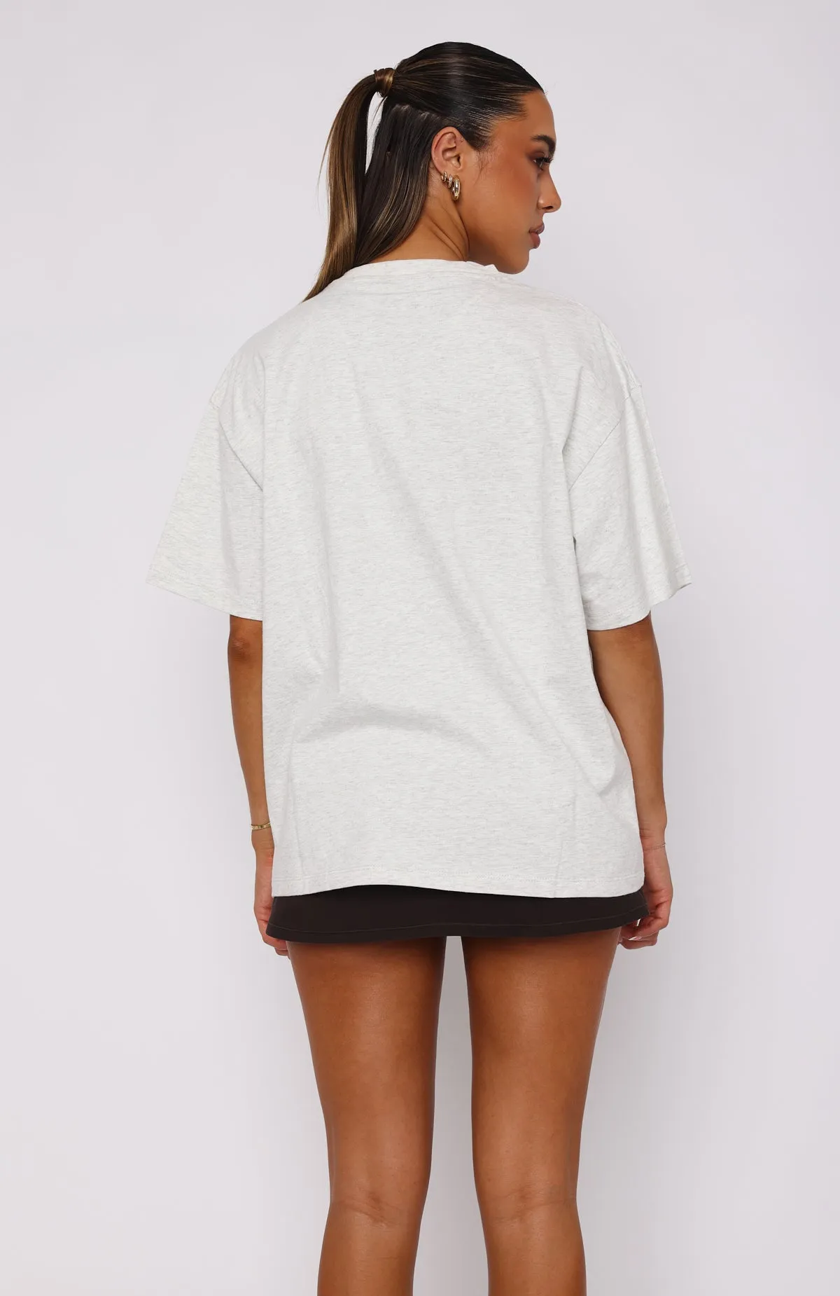 Athletics Department Oversized Tee Grey Marle sold by White Fox Boutique product image thumbnail 4