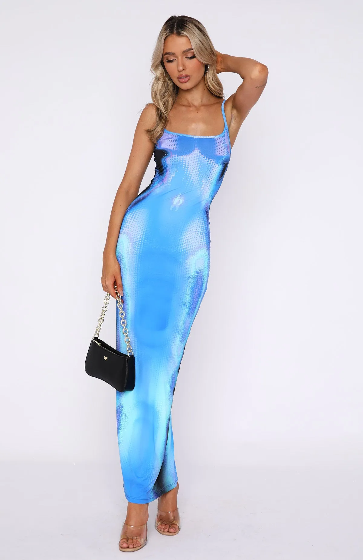 Feeling The Heat Maxi Dress Milky Way sold by White Fox Boutique product image thumbnail 2