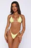 Coral Reef Bikini Top Yellow Gingham sold by White Fox Boutique
