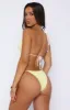 Coral Reef Bikini Top Yellow Gingham sold by White Fox Boutique