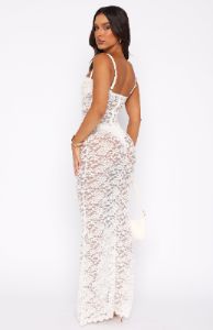 All My Life Lace Maxi Dress White sold by White Fox Boutique