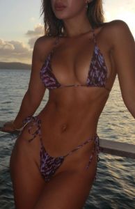 Golden Hour Bikini Top Lilac Fusion sold by White Fox Boutique