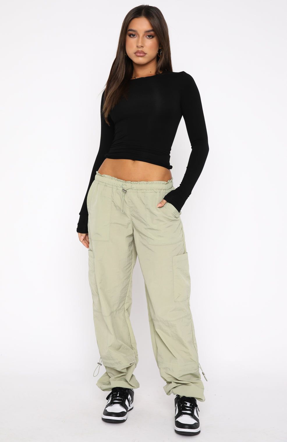 Never Blend In Pants Khaki sold by White Fox Boutique product image thumbnail 5