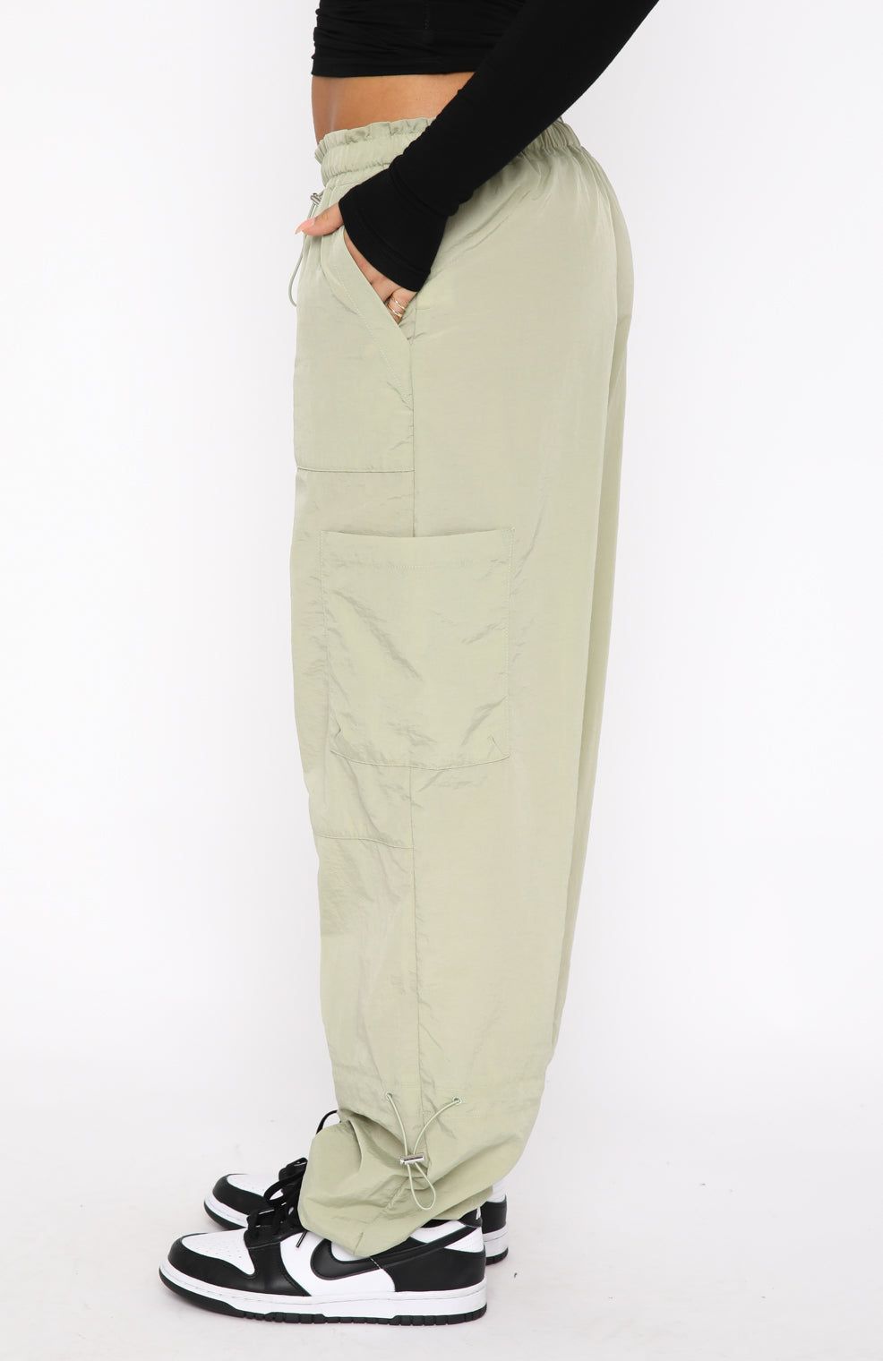 Never Blend In Pants Khaki sold by White Fox Boutique product image thumbnail 3