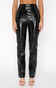 No Good Reason PU Pants Black sold by White Fox Boutique
