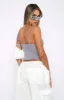 Hidden Feelings Top Grey sold by White Fox Boutique