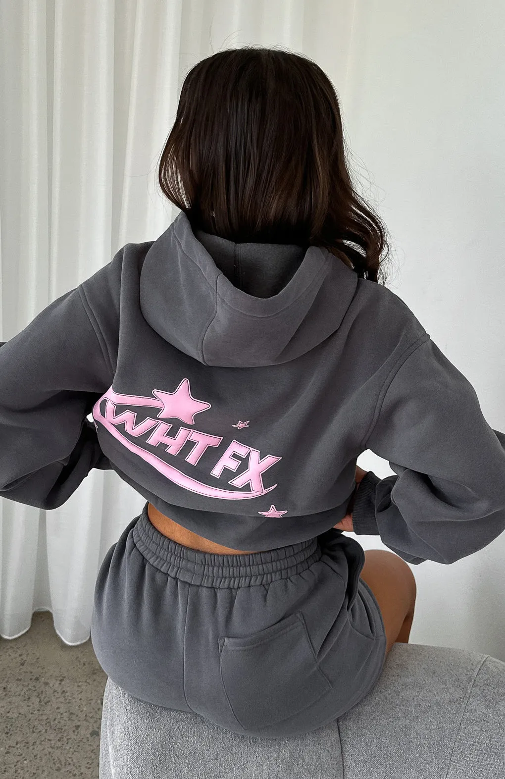 The Main Star Oversized Hoodie Volcanic sold by White Fox Boutique