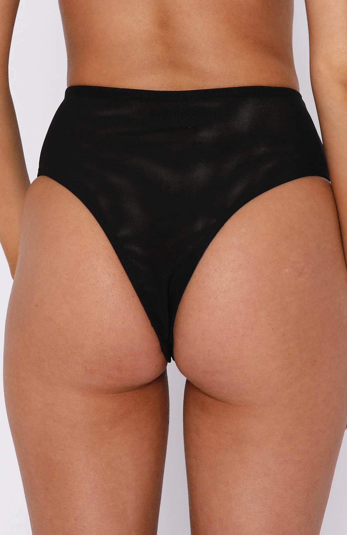 Total Mood Mesh Hot Pants Black sold by White Fox Boutique product image thumbnail 3