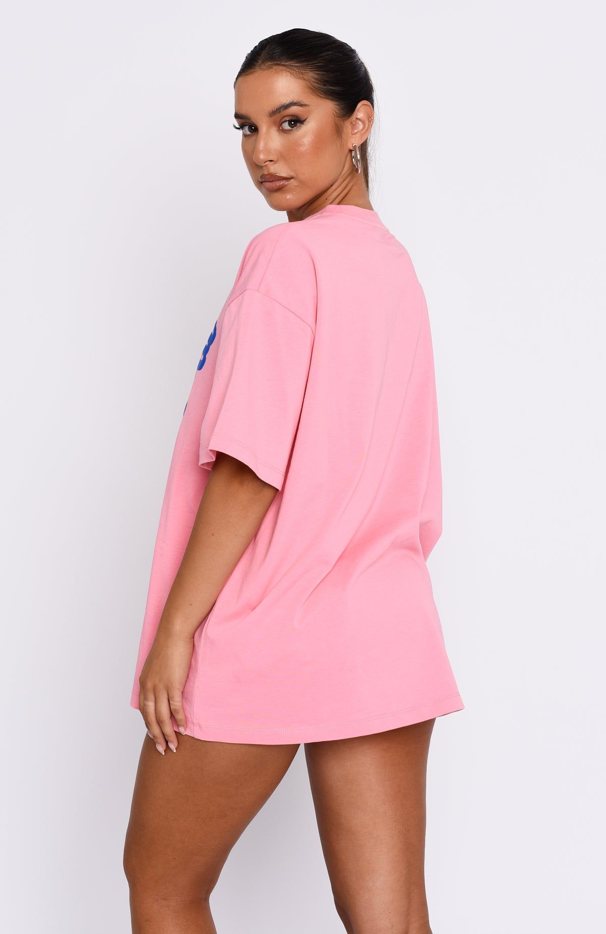 Talk It Over Oversized Tee Pink sold by White Fox Boutique product image thumbnail 4