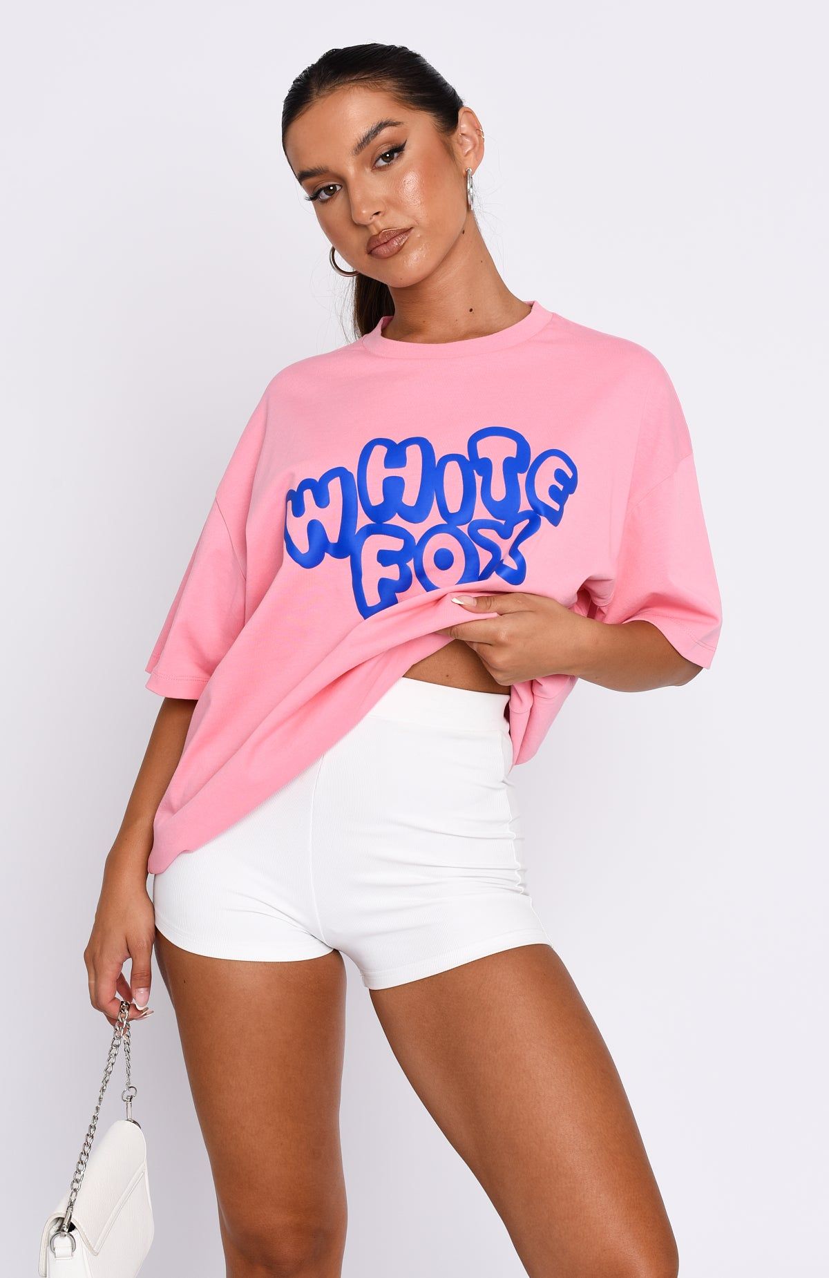 Talk It Over Oversized Tee Pink sold by White Fox Boutique product image thumbnail 2