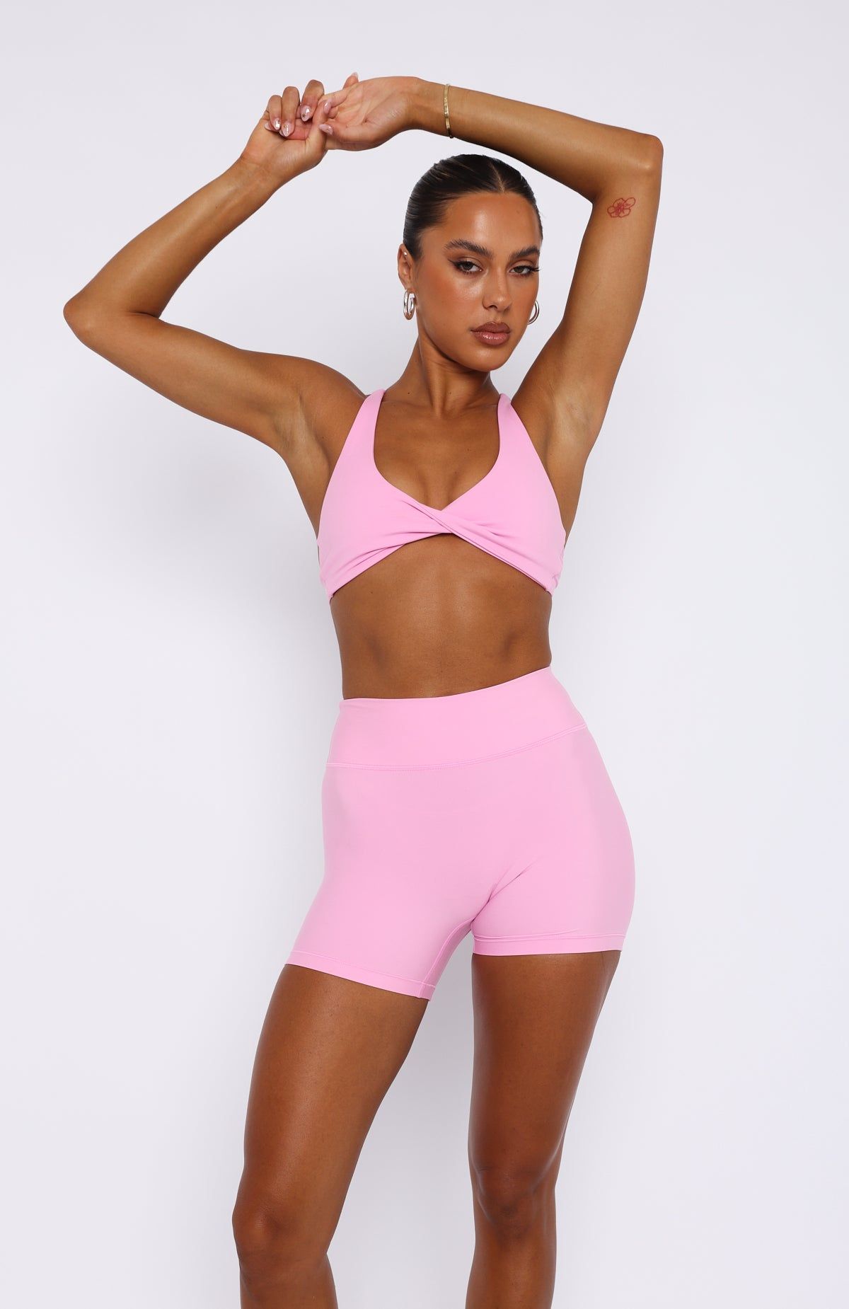 High Definition Sports Bra Baby Pink sold by White Fox Boutique product image thumbnail 2