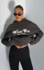 Twin Flame Oversized Hoodie Charcoal sold by White Fox Boutique
