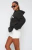 Twin Flame Oversized Hoodie Charcoal sold by White Fox Boutique