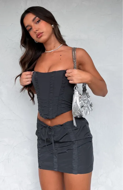 Come Alive Mini Skirt Black sold by White Fox Boutique