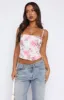 Best Of My Love Bustier Love Letters Floral sold by White Fox Boutique