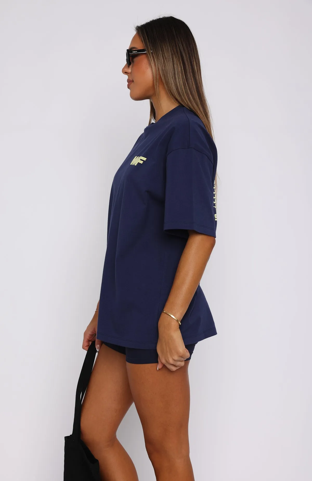 Forgot You Existed Oversized Tee Navy sold by White Fox Boutique product image thumbnail 3