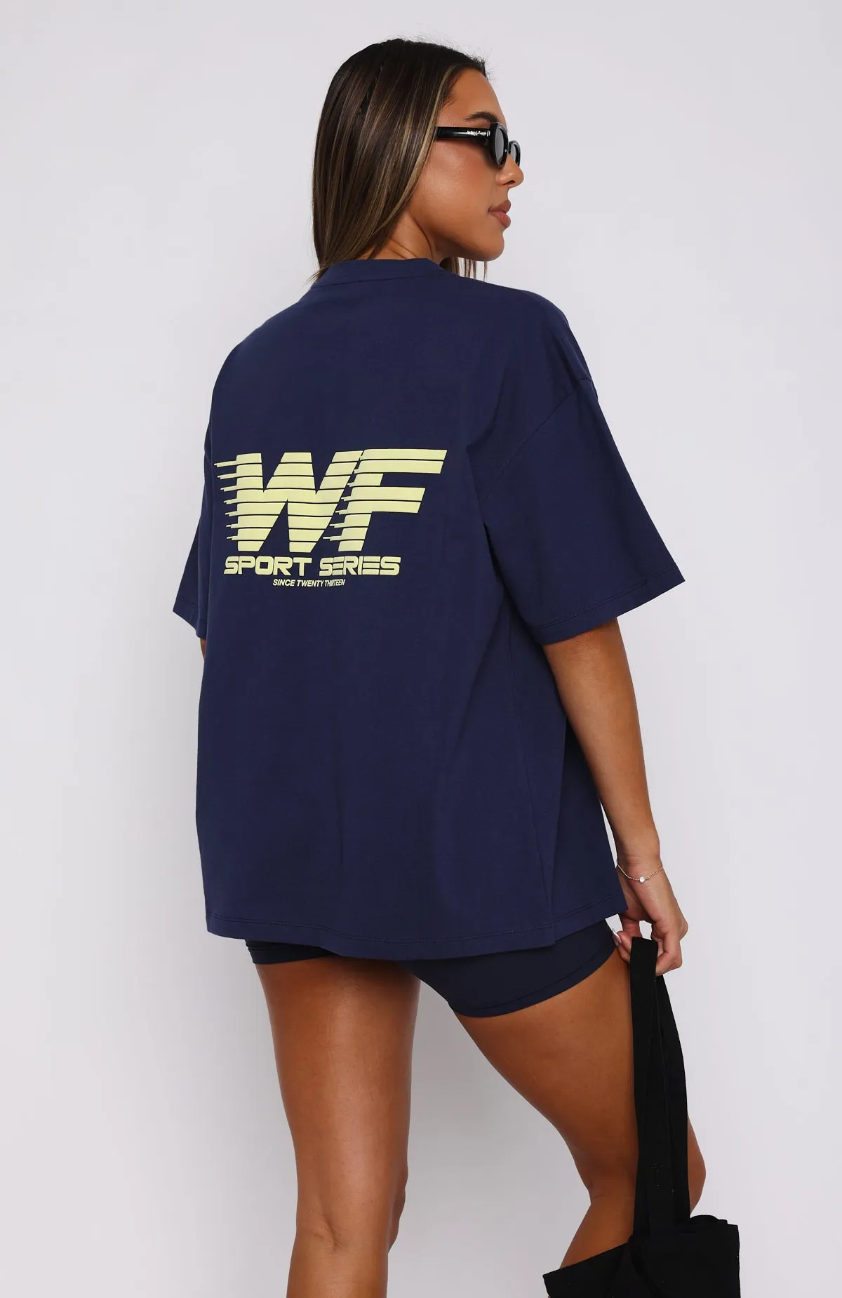 Forgot You Existed Oversized Tee Navy sold by White Fox Boutique product image thumbnail 4