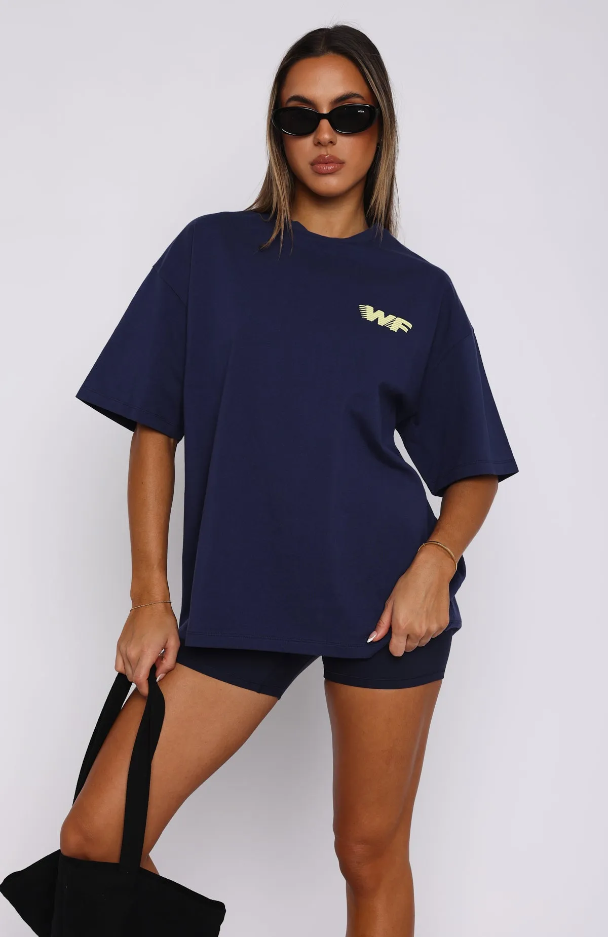 Forgot You Existed Oversized Tee Navy sold by White Fox Boutique product image thumbnail 2