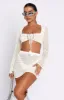 Give Me Something Crochet Mini Skirt Off White sold by White Fox Boutique