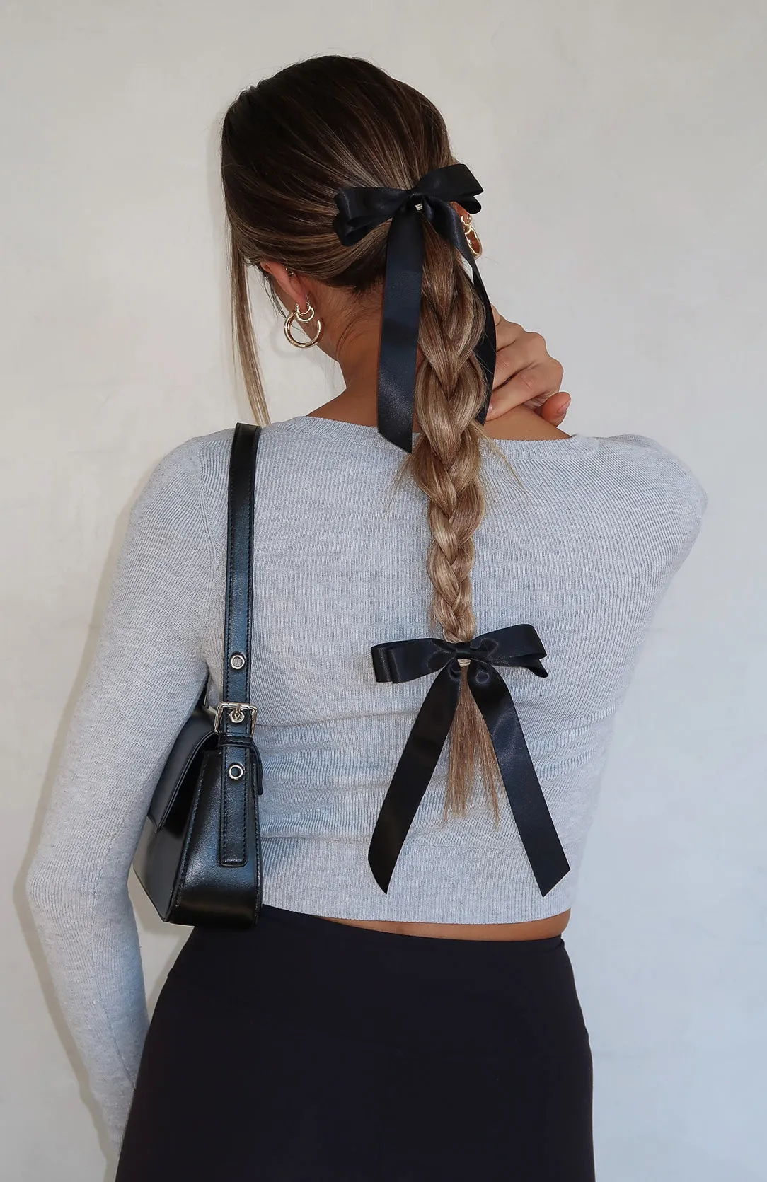 Sweeter Than Honey 2Pk Bow Hairclips Black sold by White Fox Boutique product image thumbnail 4