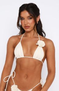 Salerno Bikini Top Cream sold by White Fox Boutique