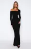 Girls Trip Long Sleeve Maxi Dress Black sold by White Fox Boutique