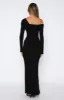 Girls Trip Long Sleeve Maxi Dress Black sold by White Fox Boutique