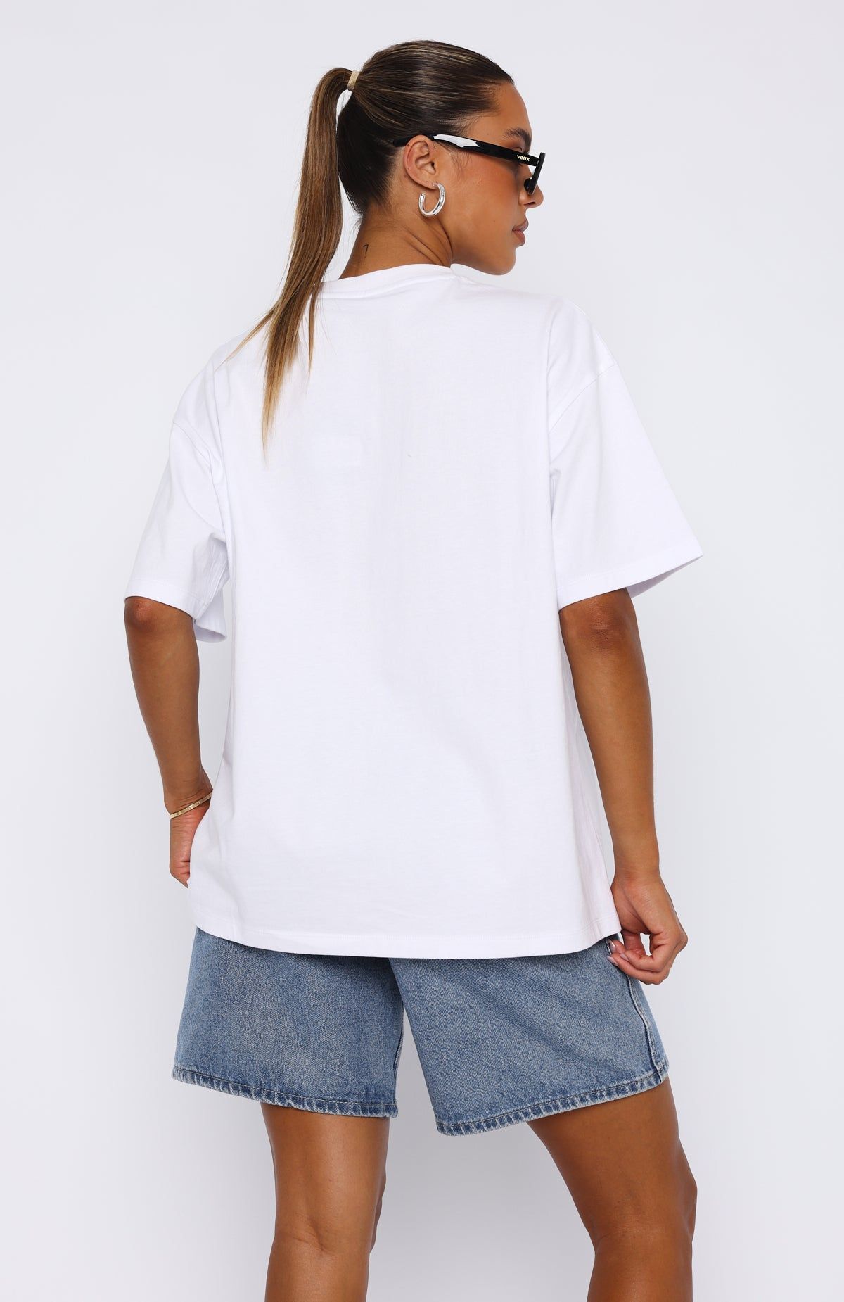 Running From You Oversized Tee White sold by White Fox Boutique product image thumbnail 4