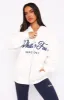 Season 7 Zip Front Hoodie Snow sold by White Fox Boutique