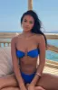 Beach Haven Bikini Top Electric Blue sold by White Fox Boutique