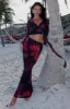 Luminous Maxi Skirt Sangria Floral sold by White Fox Boutique