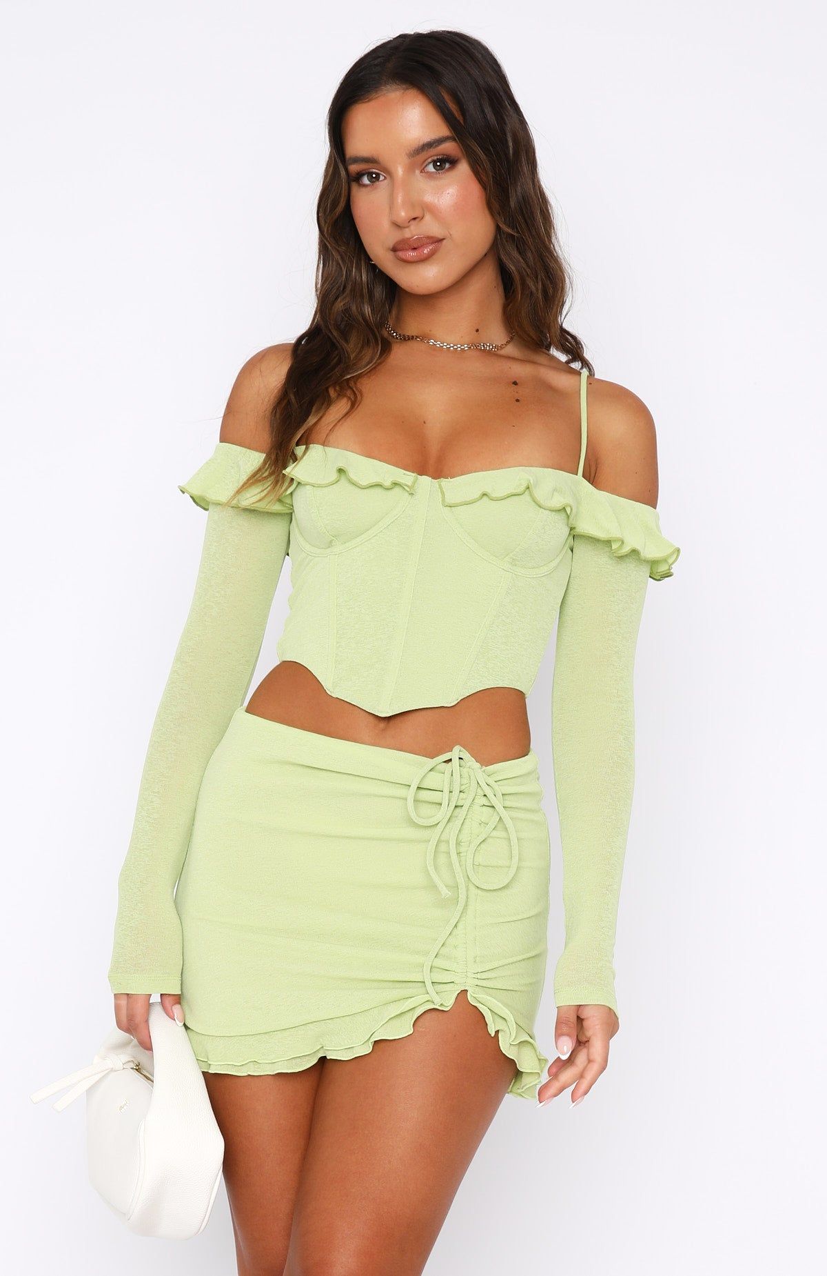 See You Again Bustier Matcha sold by White Fox Boutique product image thumbnail 2