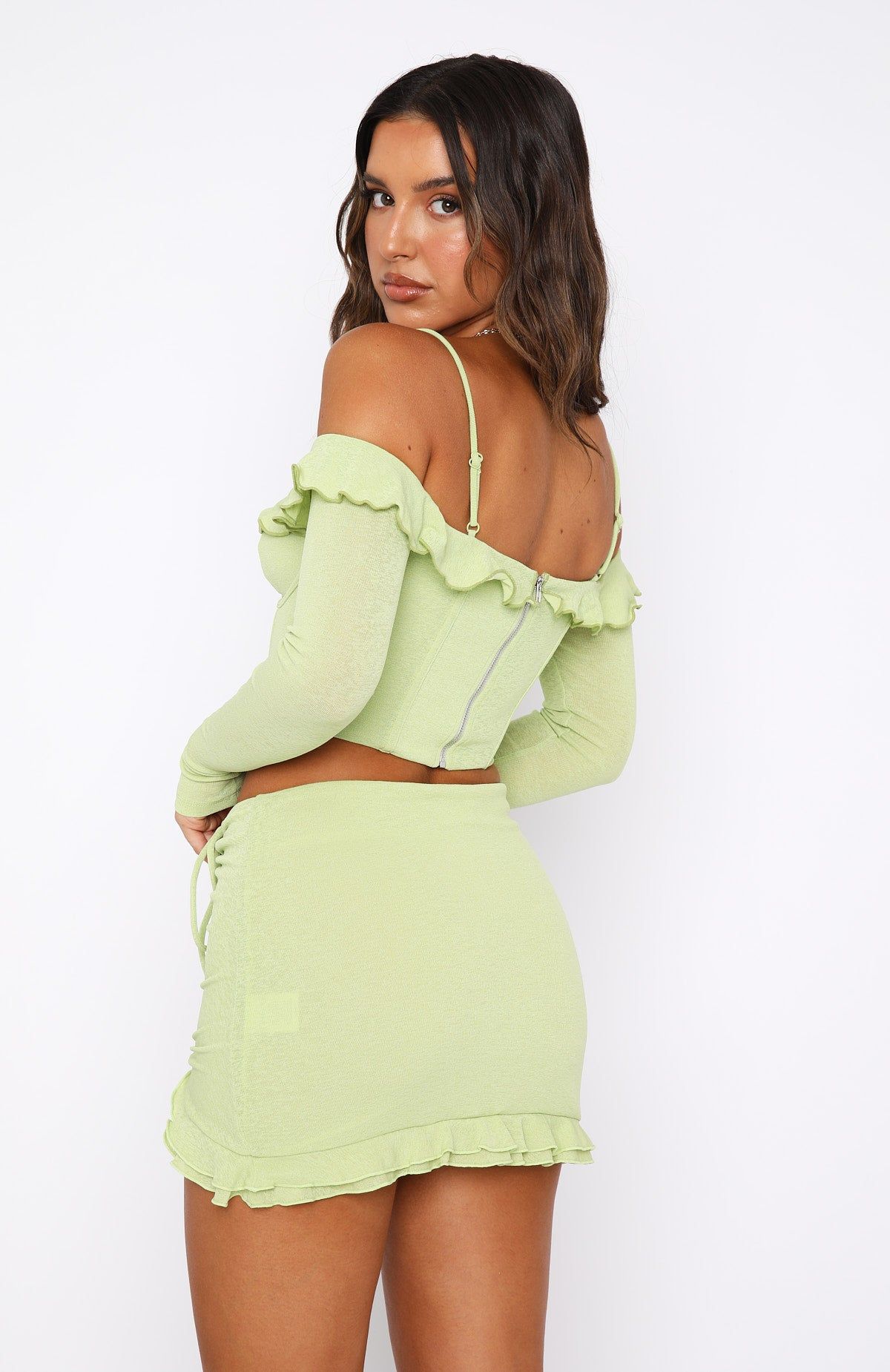 See You Again Bustier Matcha sold by White Fox Boutique product image thumbnail 4