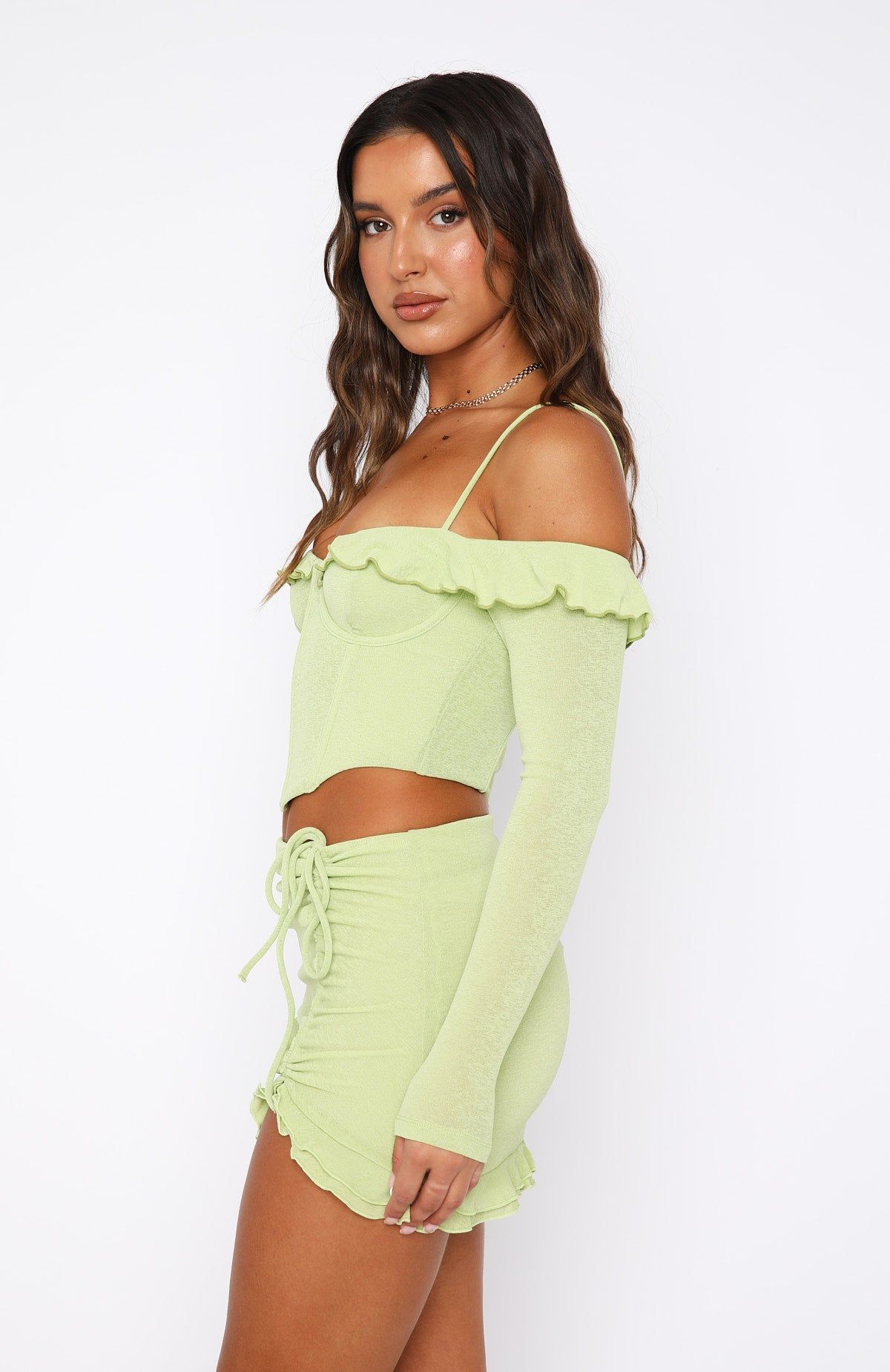 See You Again Bustier Matcha sold by White Fox Boutique product image thumbnail 3