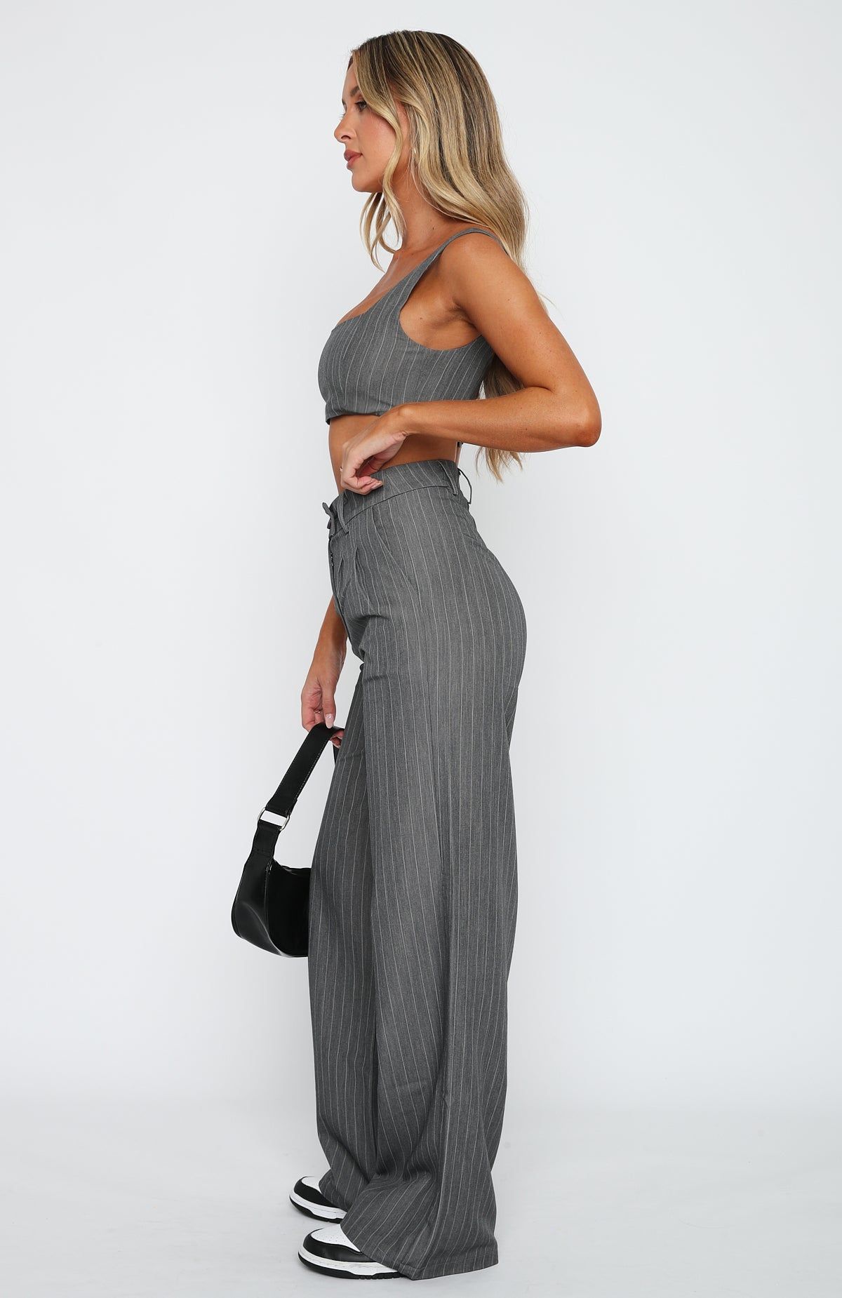 Everything You Are Set Grey Pinstripe sold by White Fox Boutique product image thumbnail 3