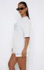 The Main Star Oversized Tee Grey Marle sold by White Fox Boutique