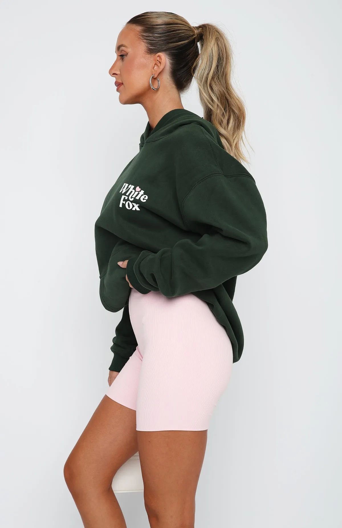 All You Need Is Love Hoodie Forest Green sold by White Fox Boutique product image thumbnail 3