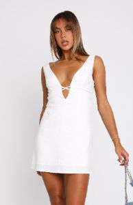 Be Your Baby Mini Dress White sold by White Fox Boutique