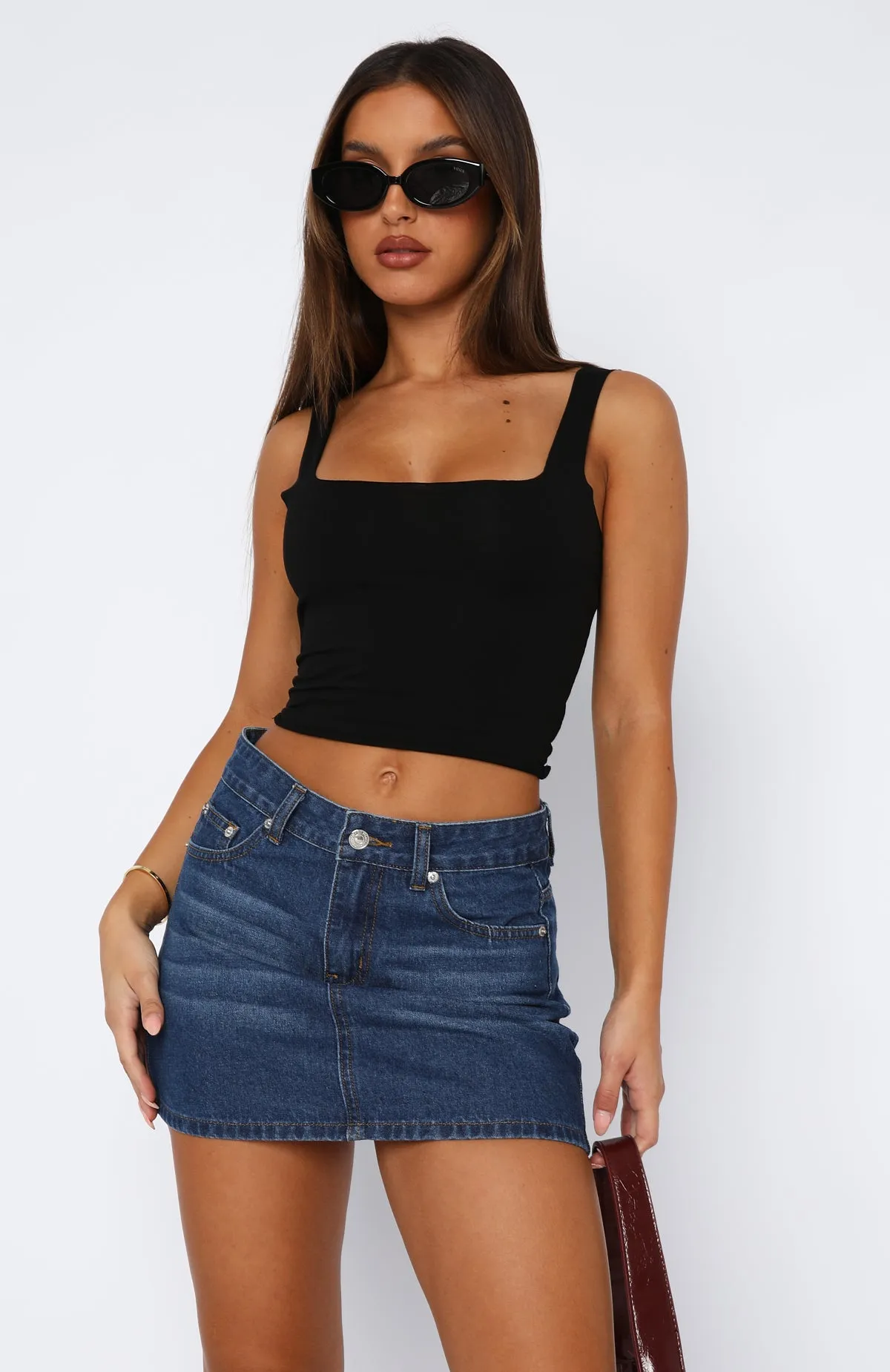 She's Sweet Crop Black sold by White Fox Boutique product image thumbnail 2