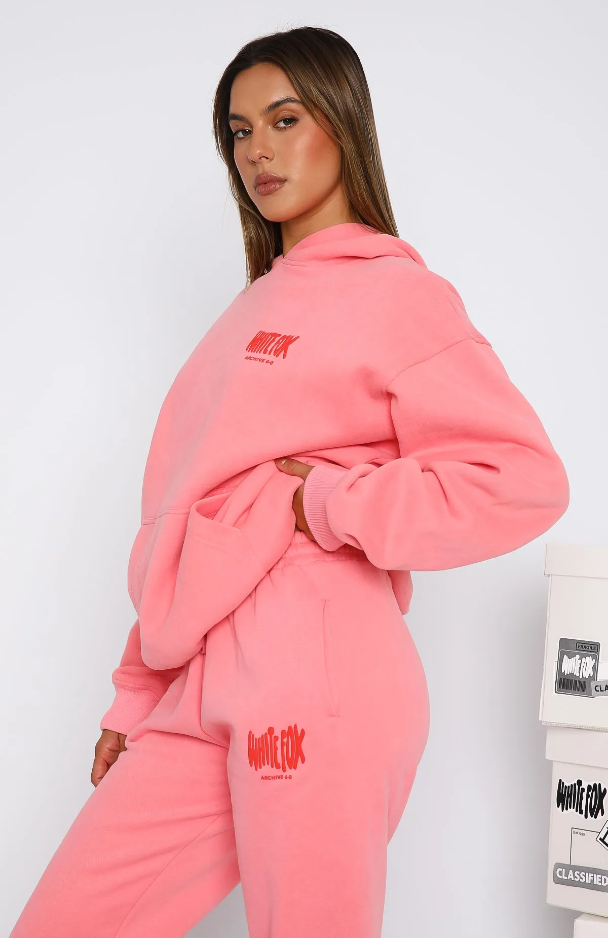 Archive 6.0 Oversized Hoodie Melon sold by White Fox Boutique product image thumbnail 3